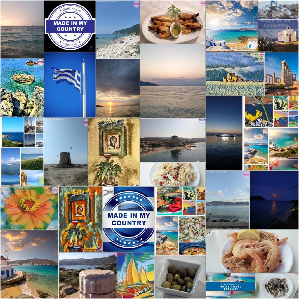 The Aegean sea of Greece (Hellas), Cyprus and the Greek islands!! MadeinMycountry is a global platform that celebrates and supports local history, culture, art, and nature conservation efforts. For two decades, we have been sponsoring local museums, cultural organizations, travel destinations, historical sites, and various cultural events around the world.
